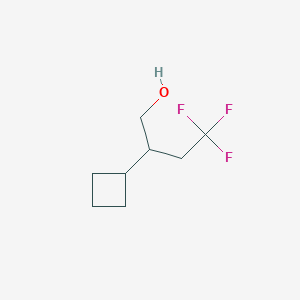 2-Cyclobutyl-4,4,4-trifluorobutan-1-ol