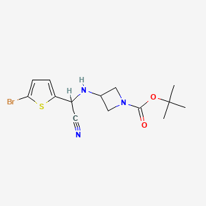 Tert-butyl 3-(((5-bromothiophen-2-yl)(cyano)methyl)amino)azetidine-1-carboxylate