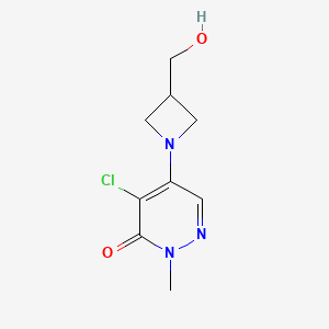 4-chloro-5-(3-(hydroxymethyl)azetidin-1-yl)-2-methylpyridazin-3(2H)-one