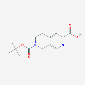 7-(tert-Butoxycarbonyl)-5,6,7,8-tetrahydro-2,7-naphthyridine-3-carboxylic acid