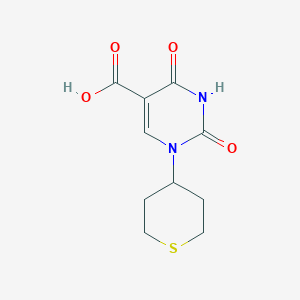 2,4-dioxo-1-(tetrahydro-2H-thiopyran-4-yl)-1,2,3,4-tetrahydropyrimidine-5-carboxylic acid