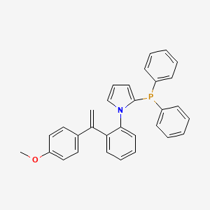 molecular formula C31H26NOP B14884939 2-(Diphenylphosphanyl)-1-(2-(1-(4-methoxyphenyl)vinyl)phenyl)-1H-pyrrole 