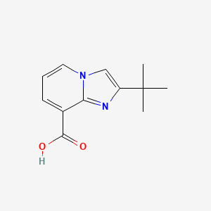 molecular formula C12H14N2O2 B14884946 2-(Tert-butyl)imidazo[1,2-a]pyridine-8-carboxylic acid 