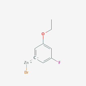 molecular formula C8H8BrFOZn B14884952 (3-Ethoxy-5-fluorophenyl)Zinc bromide 