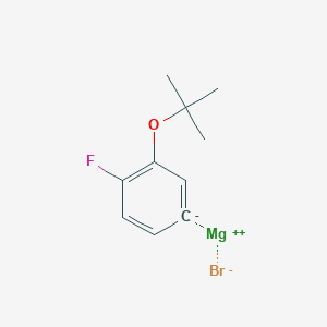 molecular formula C10H12BrFMgO B14884956 (3-t-Butoxy-4-fluorophenyl)magnesium bromide 