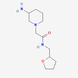 2-(3-aminopiperidin-1-yl)-N-((tetrahydrofuran-2-yl)methyl)acetamide