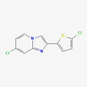 7-Chloro-2-(5-chlorothiophen-2-yl)imidazo[1,2-a]pyridine