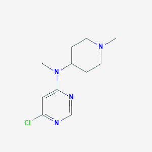 molecular formula C11H17ClN4 B1488503 6-氯-N-甲基-N-(1-甲基哌啶-4-基)嘧啶-4-胺 CAS No. 1249053-51-7