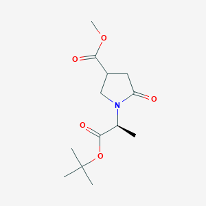 Methyl 1-((S)-1-(tert-butoxy)-1-oxopropan-2-yl)-5-oxopyrrolidine-3-carboxylate