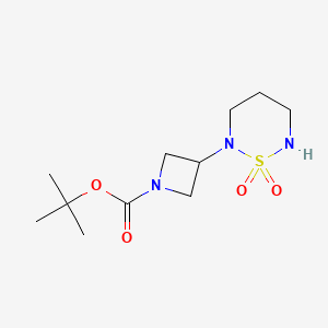 Tert-butyl 3-(1,1-dioxido-1,2,6-thiadiazinan-2-yl)azetidine-1-carboxylate