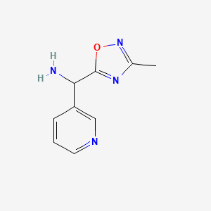 (3-Methyl-1,2,4-oxadiazol-5-yl)(pyridin-3-yl)methanamine