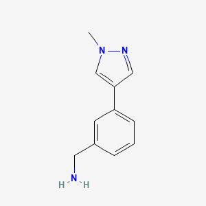 [3-(1-methyl-1H-pyrazol-4-yl)phenyl]methanamine