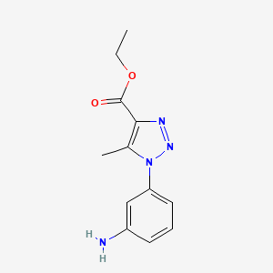 Ethyl 1-(3-aminophenyl)-5-methyl-1H-1,2,3-triazole-4-carboxylate