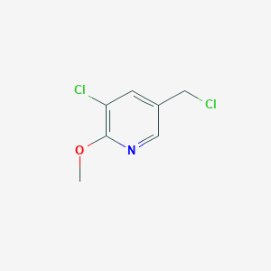 molecular formula C7H7Cl2NO B1488512 3-Chloro-5-(chloromethyl)-2-methoxypyridine CAS No. 1227516-74-6