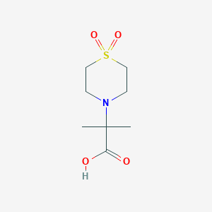 2-(1,1-Dioxo-1lambda6-thiomorpholin-4-yl)-2-methylpropanoic acid