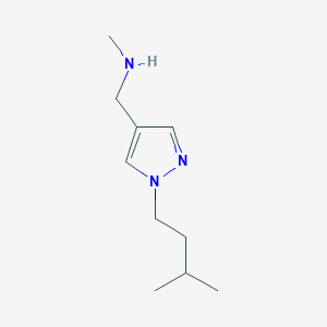 methyl({[1-(3-methylbutyl)-1H-pyrazol-4-yl]methyl})amine