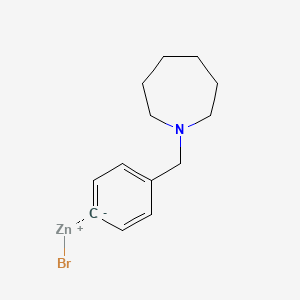 4-[(1-Homopiperidino)methyl]phenylZinc bromide