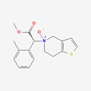 5-((R)-2-Methoxy-2-oxo-1-(o-tolyl)ethyl)-4,5,6,7-tetrahydrothieno[3,2-c]pyridine 5-oxide