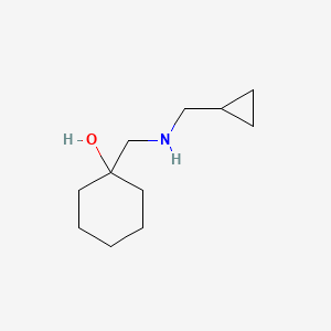 molecular formula C11H21NO B1488518 1-{[(环丙基甲基)氨基]甲基}环己烷-1-醇 CAS No. 1183270-73-6