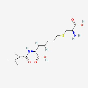 (S,E)-7-(((R)-2-Amino-2-carboxyethyl)thio)-2-((S)-2,2-dimethylcyclopropane-1-carboxamido)hept-3-enoic acid