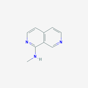 molecular formula C9H9N3 B14885207 N-methyl-2,7-naphthyridin-1-amine 