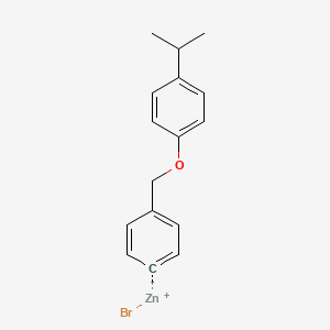 molecular formula C16H17BrOZn B14885228 4-(4-Isopropylphenoxymethyl)phenylZinc bromide 