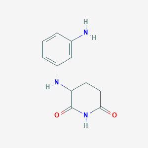 molecular formula C11H13N3O2 B14885231 3-((3-Aminophenyl)amino)piperidine-2,6-dione 