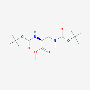 Methyl (S)-3-((tert-butoxycarbonyl)(methyl)amino)-2-((tert-butoxycarbonyl)amino)propanoate