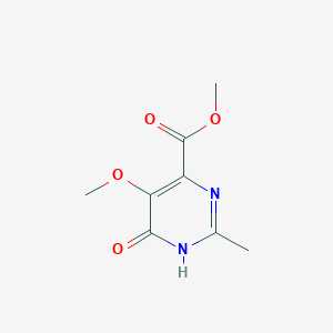 molecular formula C8H10N2O4 B14885280 Methyl 5-methoxy-2-methyl-6-oxo-1,6-dihydropyrimidine-4-carboxylate 