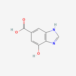 molecular formula C8H6N2O3 B14885285 7-Hydroxy-1H-benzo[d]imidazole-5-carboxylic acid 