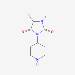 5-Methyl-3-(piperidin-4-yl)imidazolidine-2,4-dione