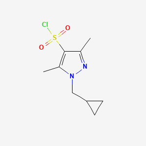 1-(cyclopropylmethyl)-3,5-dimethyl-1H-pyrazole-4-sulfonyl chloride