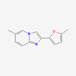 molecular formula C13H12N2O B14885291 6-Methyl-2-(5-methylfuran-2-yl)imidazo[1,2-a]pyridine 