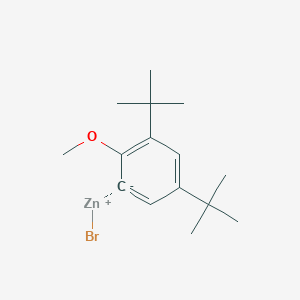 molecular formula C15H23BrOZn B14885324 (3,5-Di-t-butyl-2-methoxyphenyl)Zinc bromide 