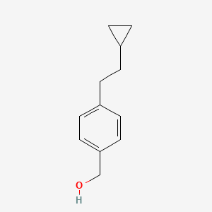 molecular formula C12H16O B14885331 (4-(2-Cyclopropylethyl)phenyl)methanol 