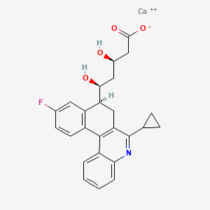 Monocalcium mono((3R,5S)-5-((S)-6-cyclopropyl-10-fluoro-7,8-dihydrobenzo[k]phenanthridin-8-yl)-3,5-dihydroxypentanoate)