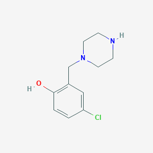 4-Chloro-2-[(piperazin-1-yl)methyl]phenol