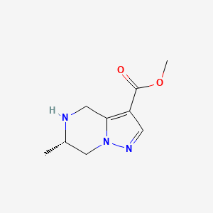 molecular formula C9H13N3O2 B14885352 Methyl (S)-6-methyl-4,5,6,7-tetrahydropyrazolo[1,5-a]pyrazine-3-carboxylate 