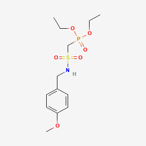 molecular formula C13H22NO6PS B14885357 Diethyl ((N-(4-methoxybenzyl)sulfamoyl)methyl)phosphonate 