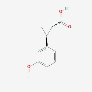 molecular formula C11H12O3 B14885359 (1S,2S)-2-(3-Methoxyphenyl)cyclopropane-1-carboxylic acid 