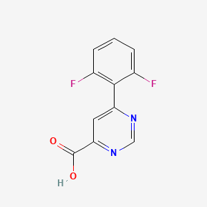 6-(2,6-Difluorophenyl)pyrimidine-4-carboxylic acid