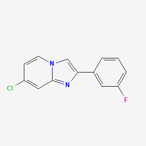 7-Chloro-2-(3-fluorophenyl)imidazo[1,2-a]pyridine