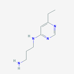 molecular formula C9H16N4 B1488541 N1-(6-ethylpyrimidin-4-yl)propane-1,3-diamine CAS No. 1250027-51-0