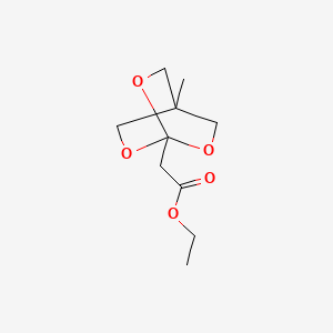 molecular formula C10H16O5 B14885412 Ethyl 2-(4-methyl-2,6,7-trioxabicyclo[2.2.2]octan-1-yl)acetate 