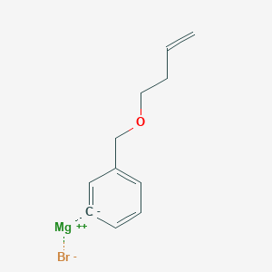 molecular formula C11H13BrMgO B14885428 3-[(3-Butenyloxy)methyl]phenylmagnesium bromide 