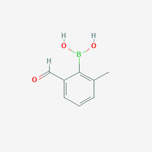 molecular formula C8H9BO3 B14885436 (2-Formyl-6-methylphenyl)boronic acid 