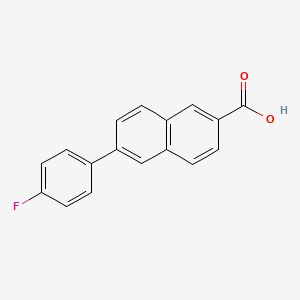 molecular formula C17H11FO2 B14885455 6-(4-Fluorophenyl)-2-naphthoic acid 