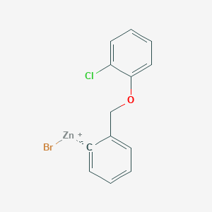 molecular formula C13H10BrClOZn B14885461 2-[(2'-Chlorophenoxy)methyl]phenylZinc bromide 