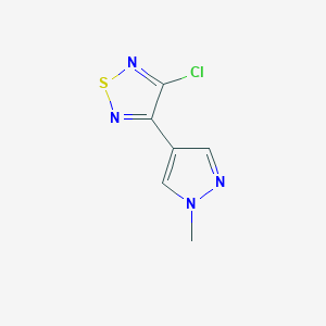 3-chloro-4-(1-methyl-1H-pyrazol-4-yl)-1,2,5-thiadiazole