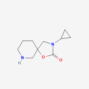 molecular formula C10H16N2O2 B14885467 3-Cyclopropyl-1-oxa-3,7-diazaspiro[4.5]decan-2-one 